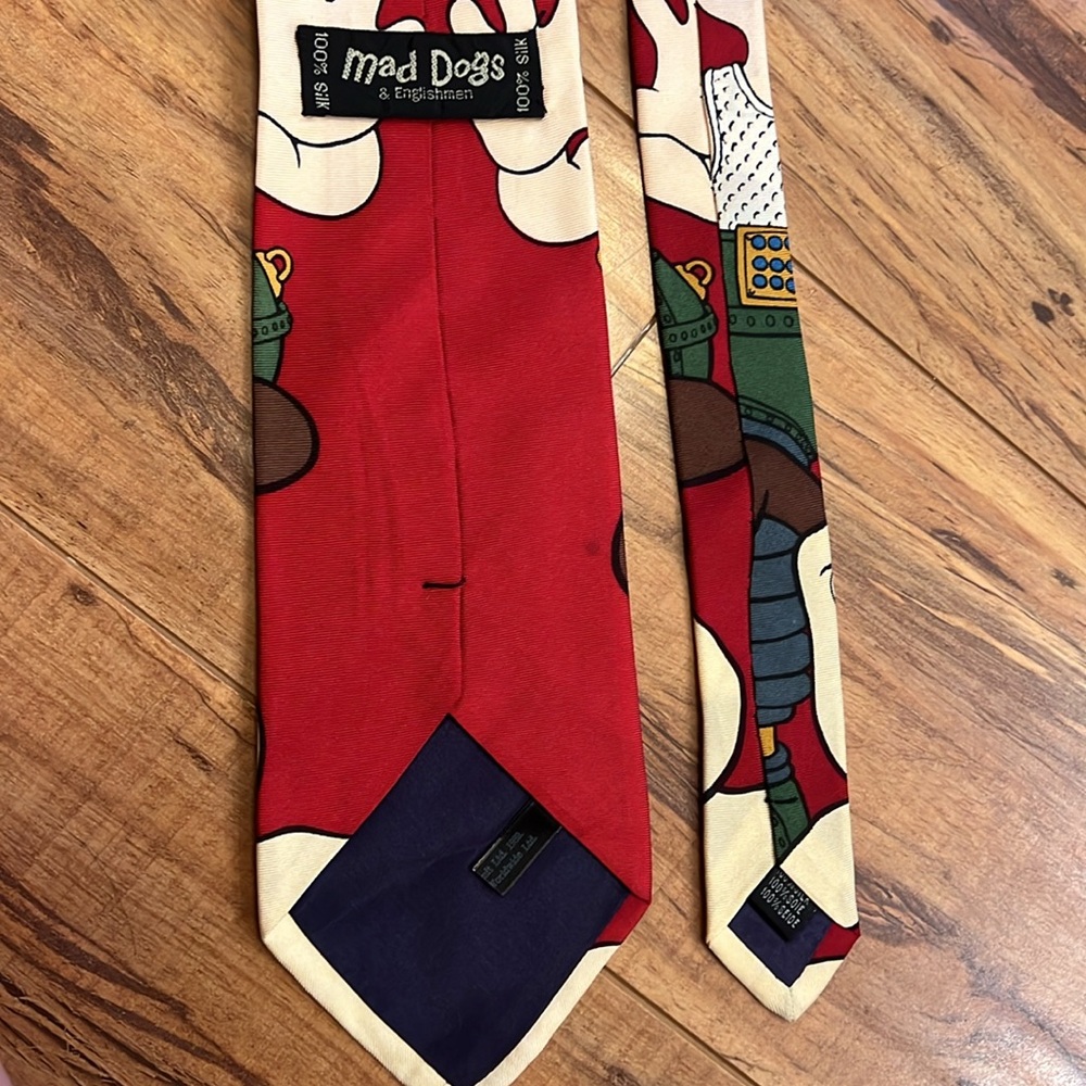 VTG Character Tie Lot 8 Ties Beatles, Disney, Warner Bros, Mad Dogs, etc - Picture 7 of 14